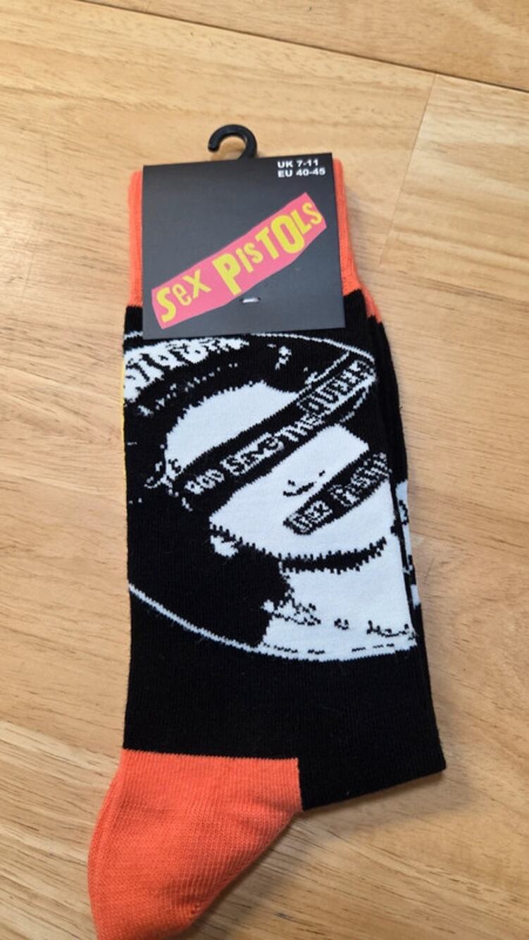 Sex Pistols Socks NWT God Save The Queen Anarchy In The UK Rock Off Official